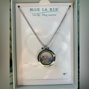 Blue la rue 18” necklace